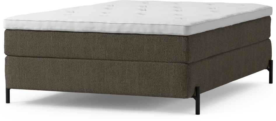 Delux Sense - Kontinentalsäng, enkelsäng 140 cm med bäddmadrass och sängben