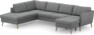 County - 3-sits soffa med divan vänster och schäslong höger - Grå