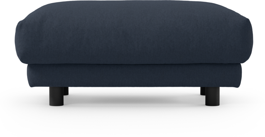 Cherrie - Fotpall 110, fast klädsel - Blå