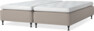 Delux Sense - Ramsäng, dubbelsäng med bäddmadrass - Beige