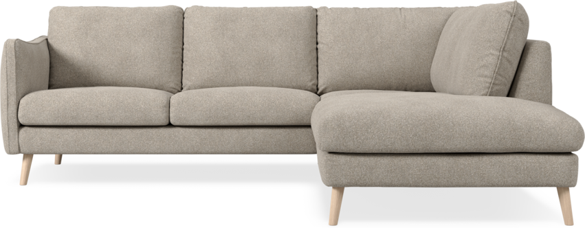 Madison Lux - 2-sits soffa med divan höger - Vit