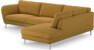 Madison Lux - 3-sits soffa med divan höger - Gul