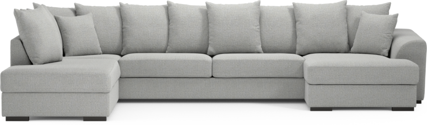 Town - 3-sits soffa med divan vänster och schäslong höger - Grå