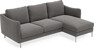 Madison - 2-sits soffa med schäslong höger - Brun