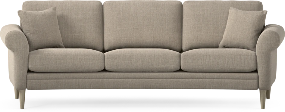 Eden - 3-sits soffa svängd - Beige
