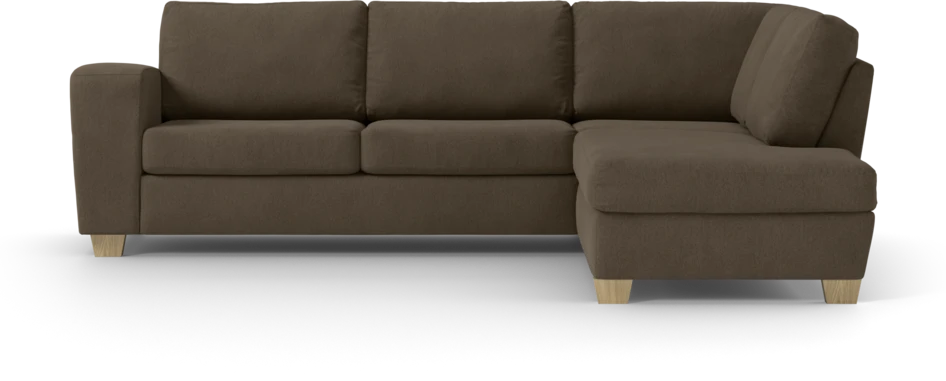 Friday - 2,5-sits soffa med divan höger - Brun