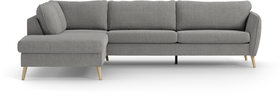 County - 2,5-sits soffa med divan vänster - Grå