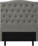 Delux Välvd - Sänggavel, 90-210 cm - Grå