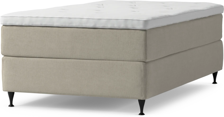 Delux Exclusive - Kontinentalsäng, enkelsäng 120 cm med bäddmadrass och sängben