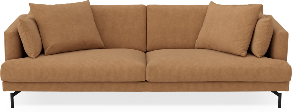 Harper - 4-sits soffa - Gul