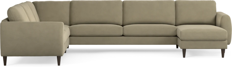 Bridge - Hörnsoffa, 2+3-sits med schäslong höger - Beige