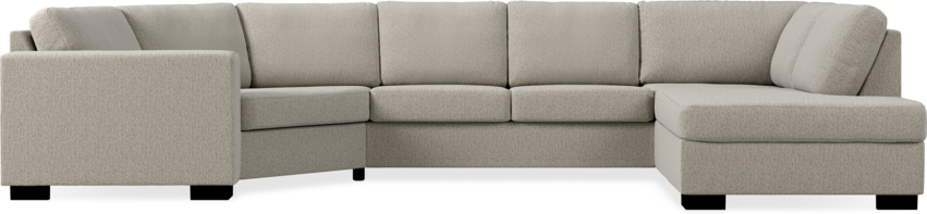 Nevada - 2-sits soffa med cosy hörn vänster och divan höger - Beige