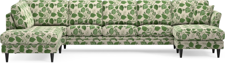Eden - 3-sits soffa med divan vänster och schäslong höger - Flerfärgad