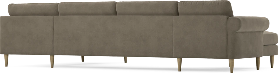 Bridge - 3-sits soffa med schäslong vänster och divan höger - Beige