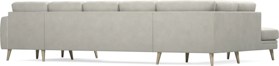 Eden - 3-sits soffa med divan vänster och schäslong höger - Grå