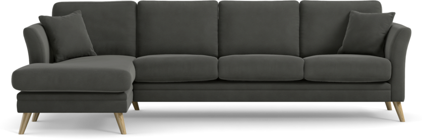 Eden - 3-sits soffa med schäslong - Grå