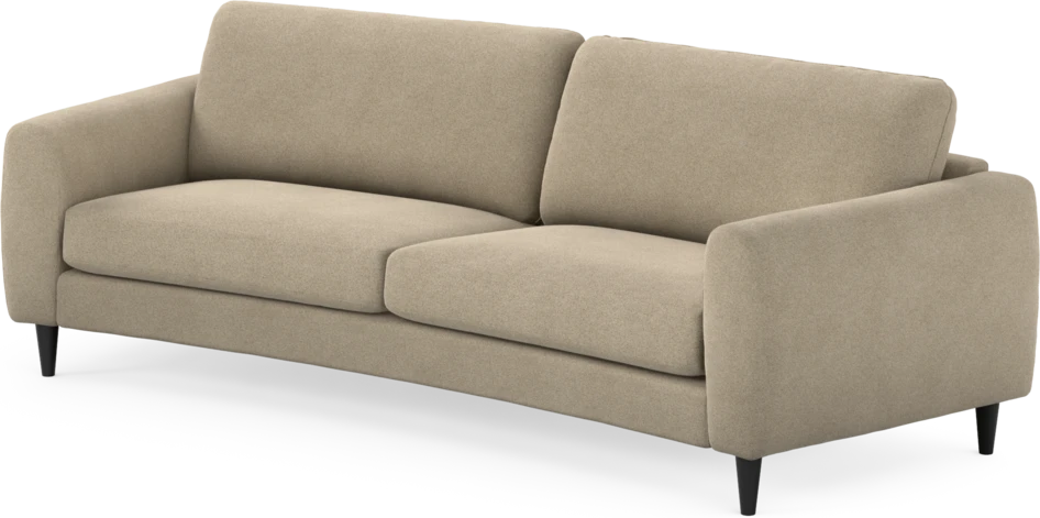 Bridge - 3-sits soffa svängd - Beige
