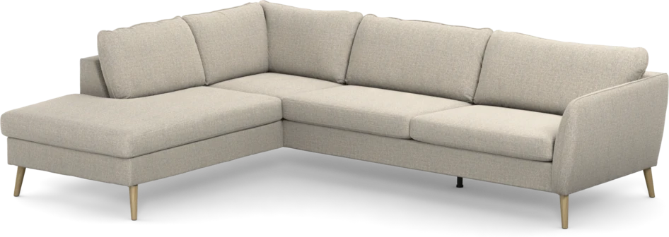 County - 2,5-sits soffa med divan vänster - Beige