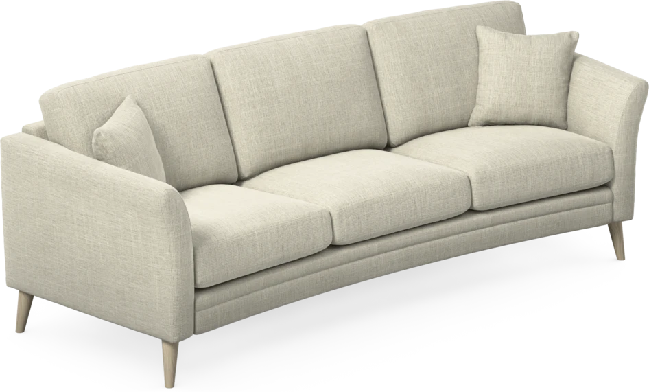 Eden - 3-sits soffa svängd - Beige