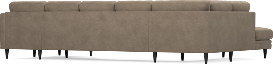 Eden - 3-sits soffa med divan vänster och schäslong höger - Brun