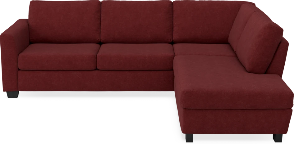 Friday - 2,5-sits soffa med divan höger - Rosa