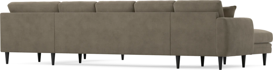 Eden - 3-sits soffa med schäslong vänster och divan höger - Beige