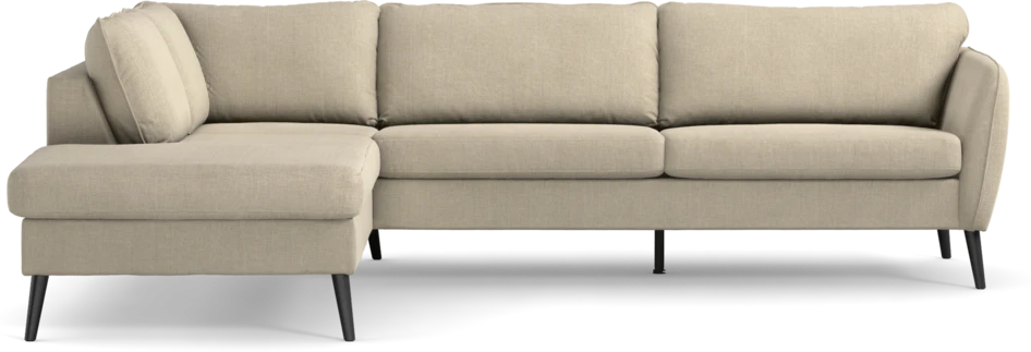 County - 2,5-sits soffa med divan vänster - Beige