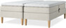 Delux Sense - Ställbar säng, dubbelsäng med bäddmadrass - Beige