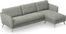 Bridge - 3-sits soffa med schäslong höger - Grå
