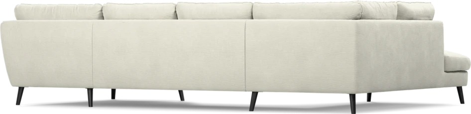 Madison - 2-sits soffa med divan vänster och schäslong höger - Vit