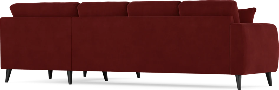 Eden - Hörnsoffa, 3+1-sits - Röd