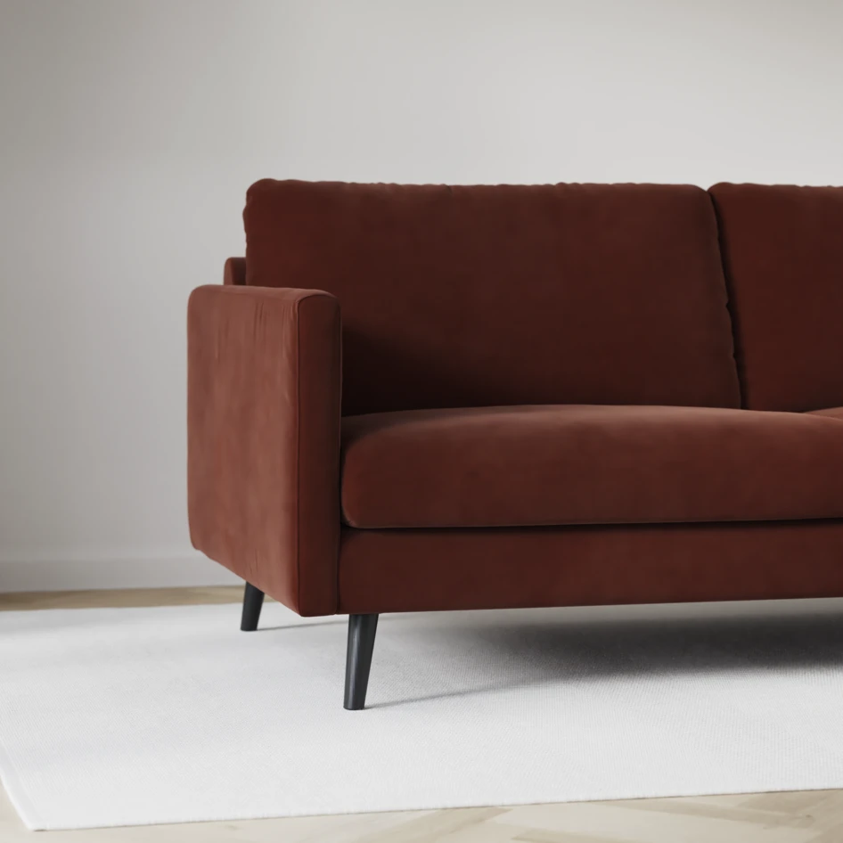 Madison Lux - 2-sits soffa med divan vänster och schäslong höger - Orange