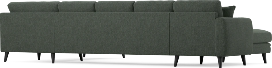 Eden - 3-sits soffa med schäslong vänster och divan höger - Grön