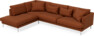 Harper - 3-sits soffa med divan vänster - Orange