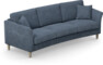 Eden - 3-sits soffa svängd - Blå
