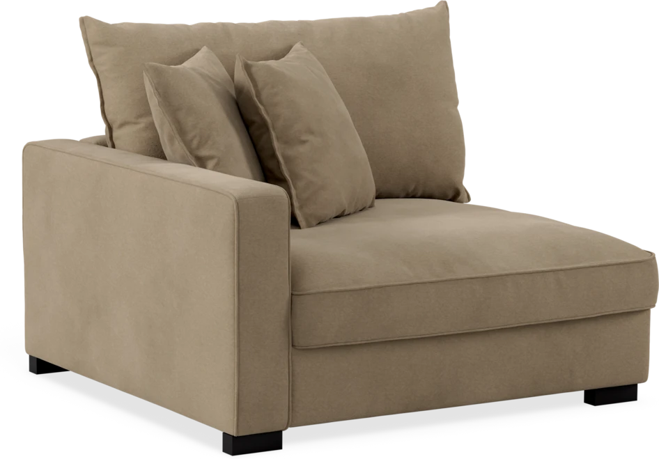 Rossi - 1,5-sits med armstöd vänster - Beige