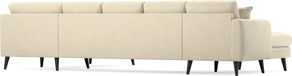 Eden - 3-sits soffa med schäslong vänster och divan höger - Beige