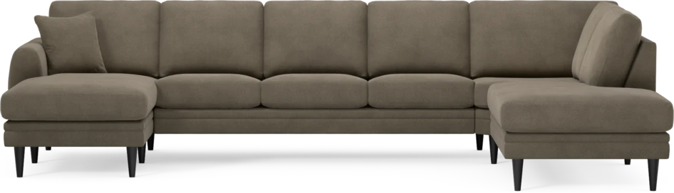 Eden - 3-sits soffa med schäslong vänster och divan höger - Beige
