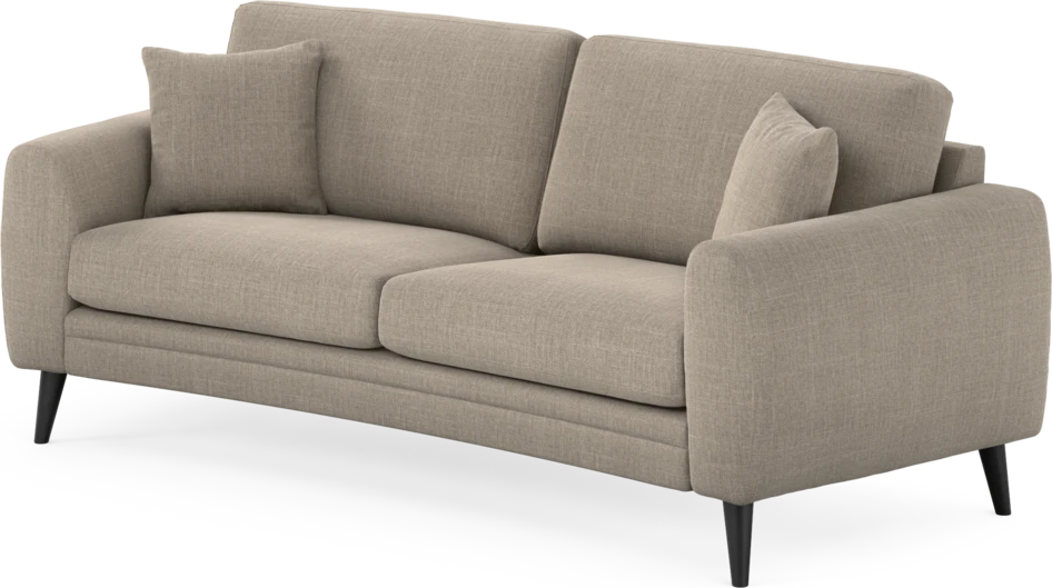 Eden - 2,5-sits soffa svängd - Beige