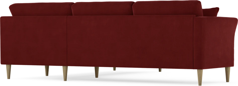 Eden - Hörnsoffa, 2,5+2,5-sits - Röd