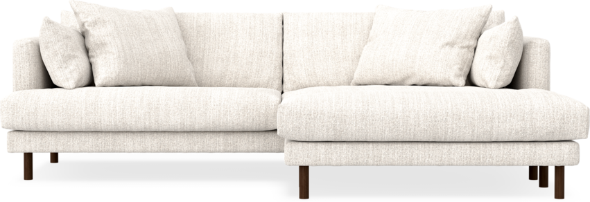 Harper - 4-sits med schäslong XL höger - Vit