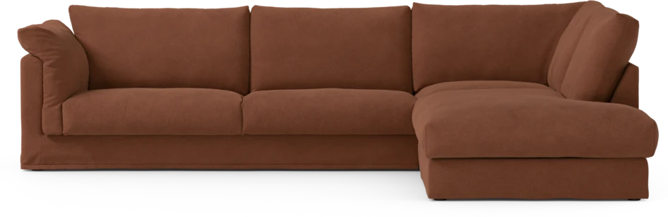 Cherrie Klädsel - Klädsel till 3-sits soffa med divan höger - Orange