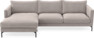 Impression Delux - 3-sits soffa med schäslong vänster - Grå