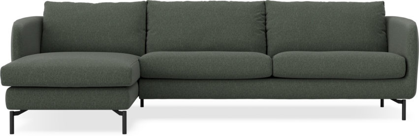 Madison - 3-sits soffa med schäslong vänster - Grön