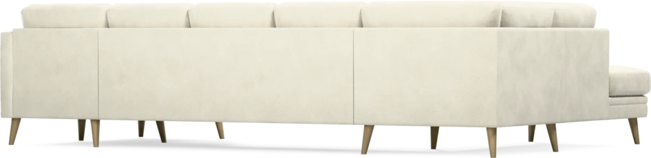 Eden - 3-sits soffa med divan vänster och schäslong höger - Vit