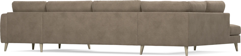 Bridge - 3-sits soffa med divan vänster och schäslong höger - Brun