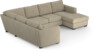 Friday - Hörnsoffa, 2+3-sits med schäslong höger - Beige