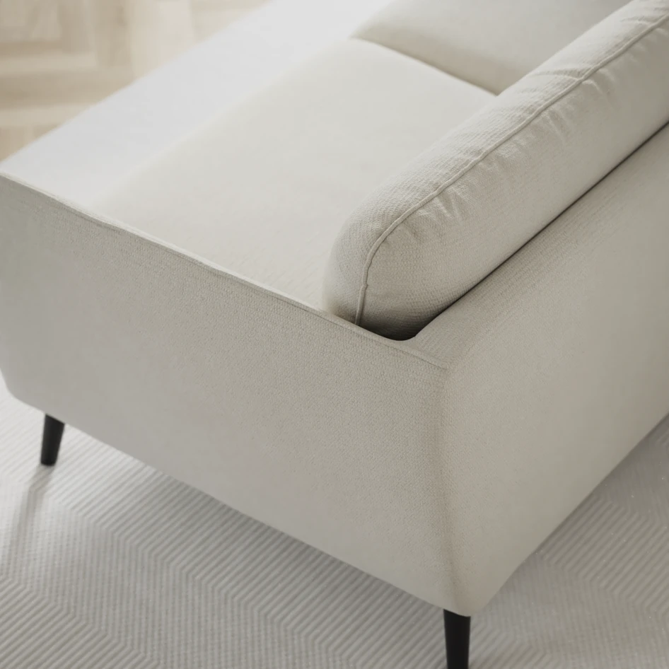 Madison - 2-sits soffa med divan vänster och schäslong höger - Vit