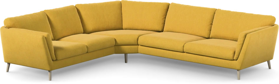 Madison Lux - Hörnsoffa 2+3-sits, hörn 2 - Gul