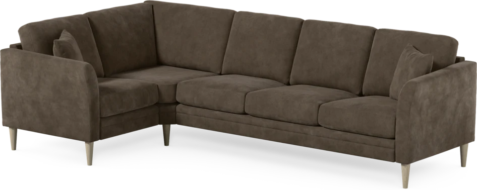 Eden - Hörnsoffa, 1+3-sits - Brun